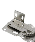Close-up of Four Pack Tip Out Tray Hinges For Flip Up Cabinets, 45 Degree Soft Close Concealed Cabinet Hinges For Kitchen Sink And Bathroom, Includes 97x46mm Sloped Tray Hinges made of cold-rolled steel.