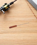 Stainless Steel Baiting Needle Tool With Nonslip Wood Handle For Threading Worms And Hooks Keeps Your Hands Safe And Goes Handy For Outdoor Carp And Lake Fishing Rig Work, wood handle