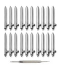 Quick Release Watch Spring Bar Pins 20 Piece Set 12Mm 14Mm 16Mm 18Mm 20Mm 22Mm 24Mm Stainless Steel With Watch Strap Repair Tool