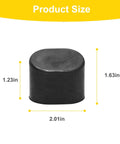 Beefed-Up Heavy Duty Miter Saw Stand Feet Replacement For DWX Series With Rubber Foot Pads, size dimensions shown