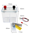 Hands On Galvanic Cell Experiment Kit For High School Chemistry Redox Demonstrations with clear cylinder and electrodes