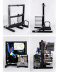 Beefy Open Air PC Frame Test Bench For ATX MATX ITX Builds, Aluminum DIY Chassis For Custom Water Cooling, Easy Assembly, fits components