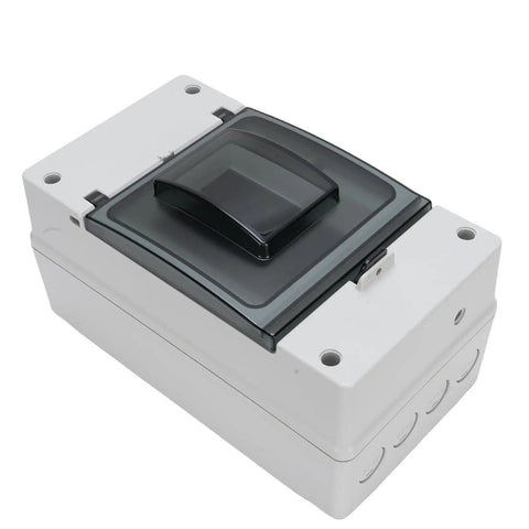Built Like A Tank Ip66 Waterproof Dc Circuit Breaker Box For Solar Battery Backup and Commercial Panels With Shock Resistant Abs Pc Housing Ideal For Rough Exterior Projects Today, 270x123x150mm, rugged design.