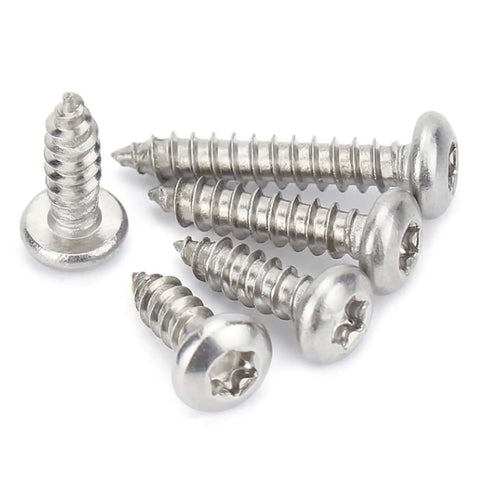 125 Piece Torx Pan Head Stainless Wood Screws Set With T20 Bit M4 X 16 20 25 30 40 mm 304 Stainless Steel Self Tapping Screws