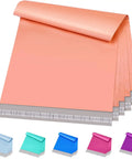 Peach Pink 12x15.5 Inch Poly Mailers 100 Pack Medium Self Seal Shipping Bags For Clothing And Small Biz Durable Thick Lightweight Envelopes