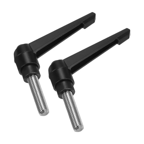Kick Ass Heavy Duty Clamping Lever Handles 2 Pack M12 X40Mm 304 Stainless Steel Threaded Male Studs, quick release design