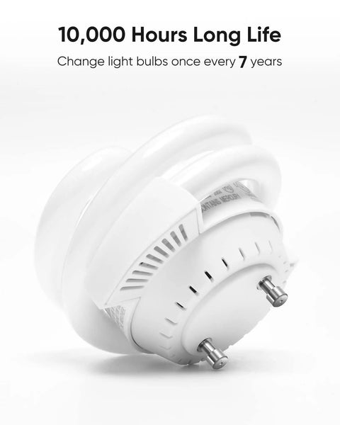 UL Listed 13W GU24 CFL Light Bulb 2700K Soft White 1000 Lumen Spiral With Twist Lock Base Two Pack Long Life