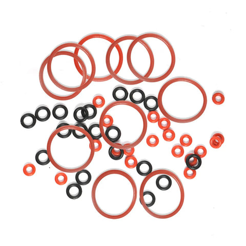 Silicone O Rings Set For Coffee Machines And Espresso Makers, 50Pcs Gasket Seals Replacement Kit, heat resistant rings in various sizes.