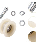 Upgrade Your Ride With This Durable Chain Tensioner Roller Pulley Kit. Stop Worrying About Your Bike Chain Falling Off During Your Daily Commute Or Weekend Adventures And Get Ready For Long Lasting Performance Today. bike chain tensioner kit with nylon rollers, steel bolt, washer and nut