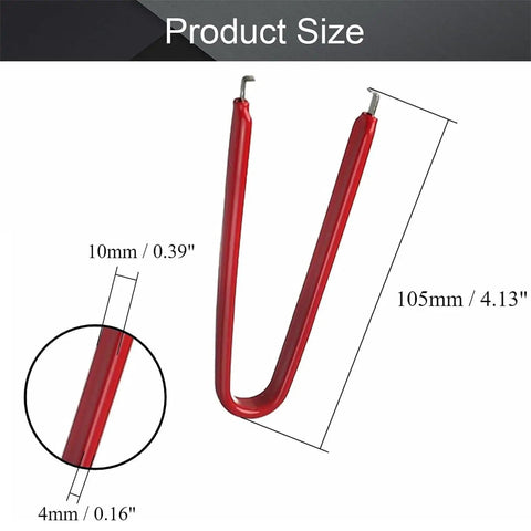 Pro Grade IC Puller Kit 3 Pack Antistatic Chip Extractor stainless steel with vinyl grip, product size dimensions detailed