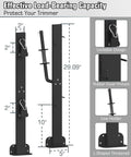 Two Place Weed Eater Rack For Open Trailer With Lockable Hasp Mount On Landscape Trailer Enclosed Trimmer Rack Carrier