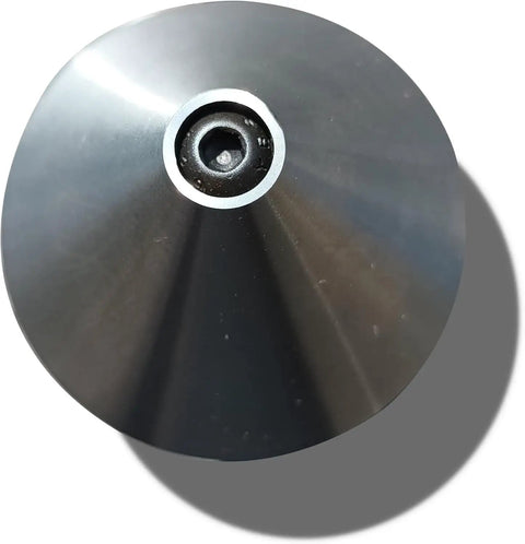 Top view of Beefy Bull Nose Center For Lathe MT3 Morse Taper 63.5mm Diameter High Precision 0.0005 Tolerance Quenched SUJ2 Head