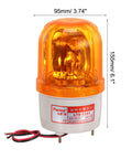 Rotating LED Warning Light Bulb For Industrial Signal Tower Lamp 12V DC Yellow Beacon, 10W, weatherproof, 95x155mm dimensions