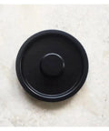 Replacement Water Tank Lid For U Series C50 D50 Coffee Maker, black no spill tight seal water reservoir cover, round shape, top view.