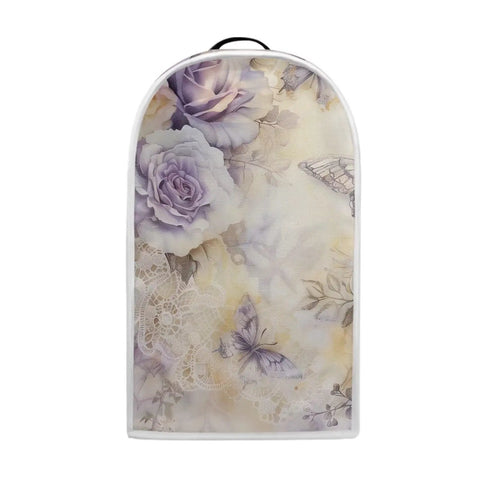 Watercolor Floral Blender And Stand Mixer Cover Protects Your No Fuss Home Kitchen Small Appliance From Dust Proof Fingerprints And Scratches Durable Polyester Protector Easy To Clean with purple floral design