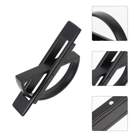 Stealthy Recessed Zinc Alloy Door Handle 85mm Rotation Pull For Drawer Cabinet Furniture Wardrobe Hidden Invisible Cabinet Pull