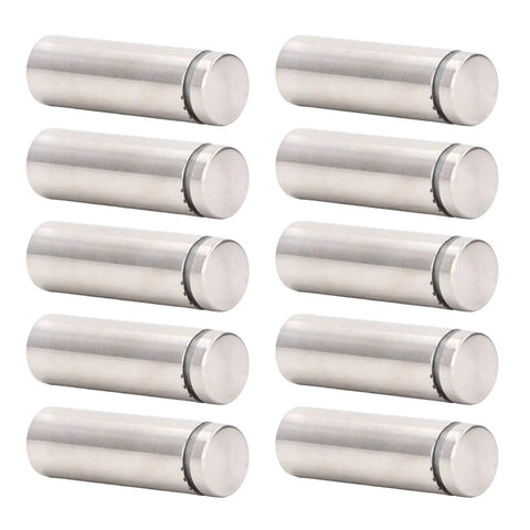 Heavy Duty Advertising Sign Mounting Screw Kit With 12 Stainless Steel Standoff Screws Easy Install For Home Office Signage And Displays Strong Weight Resistance Wall Mount Hardware, 12 stainless steel standoffs