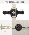 Dimensions of 10 Pack Exterior Door Handle Lockset With Keyed Alike And Combo Keys In Oil Rubbed Bronze Vintage Bronze Exterior Door Lever Front Doorknob