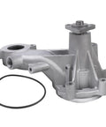 Engine Water Pump With Gasket Kit For 2011-2020 Ford F150 5.0L V8 And Mustang 5.0L 5.2L V8 showing silver housing and gasket.