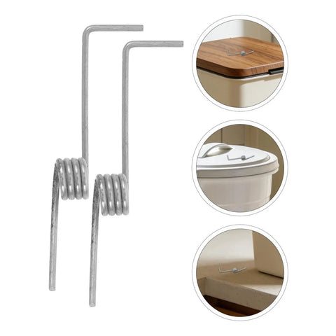 Sturdy Trash Can Lid Repair Kit With 10 Stainless Steel Torsion Springs For Easy Bin Fix Upgrade Featuring 6mm Outer Diameter And Strong Replacement Performance To Save Your Daily Garbage Routine At Home Or Office, 6mm steel springs