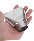 High Grade Stainless Steel Heat Gun Nozzle Set For Plastic Welding And Shrink Wrap Repair With Easy Swap Design And Energy Efficient Airflow For Pro Results in hand.