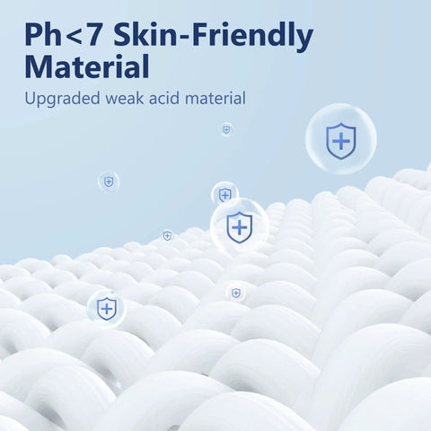 Close-up of skin-friendly material in KN95 Face Masks 50 Pack Black, 5-Ply Breathable Disposable Masks For Daily Protection.