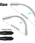 32 Piece Bike V Brake Noodle And Cable Guide Tube Set With 90 Degree And 110 Degree Bend Pipes Plus Rubber Boots shown
