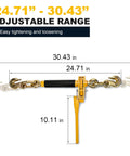 Beefy Heavy Duty Folding Handle Load Binder Set Five Sixteenths To Three Eighths Inch Ratchet Chain Binders adjustable range