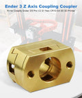 Brass Z Axis Coupler for Dual Z T8 Lead Screw 8mm Rod Ideal Oldham Style Connector for Ender 3 Pro V2 S1 Neo CR10 S4 S5