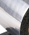 Close-up of Self Adhesive Asphalt Sealer Tape For Waterproof Crack Repair roll, showcasing aluminum backing, durable for joint sealing.