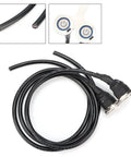Dual Stainless Steel Handlebar Headlight Switch With Bright Blue LED Power Indicator, wiring and buttons detail view