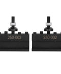 Heavy Duty Tool Post Holder 250-002 CNC Fixture for precision milling and turning, pro grade high speed steel, dual view