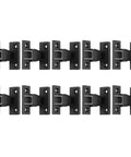 10 Pack Push In Panel Connectors for Furniture Quick Fit Bracket Clips arranged in two rows on a white background