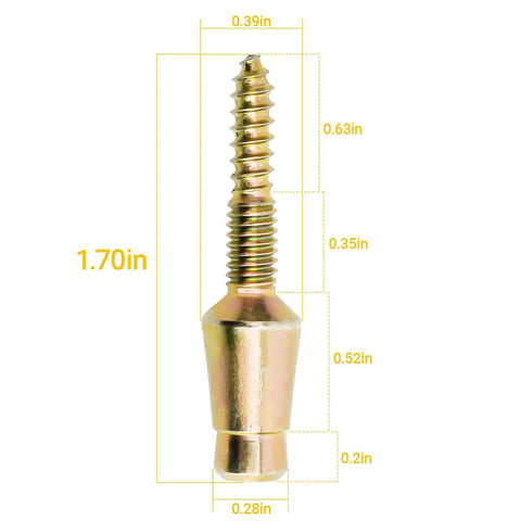 Door Hinge Security Screws 10 Pack For Anti Tamper Hinges And Pins, Reinforce Door Frames, Fits Most Doors, Hidden Flush Design, 1.7 X 0.39 X 0.39 Inches, Easy Install For Home Office Or Apartment