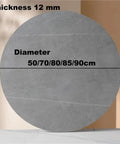 Thick Natural Stone Lazy Susan Turntable featuring quiet 360 spin, 12mm thickness, available in 50-90cm diameters.