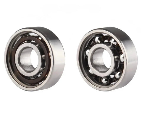 Close-up of Sixteen Pack 608 RS Ball Bearings For Skateboards Inline Skates Scooters Double Rubber Sealed Shielded 8x22x7mm ABEC 9