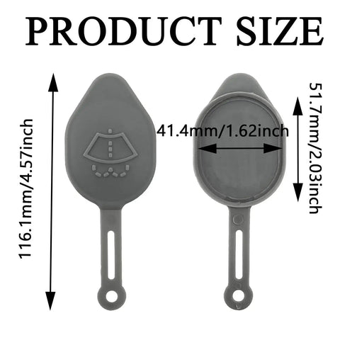 Windshield Washer Reservoir Cap Replacement 28913JK60A product size for Infiniti G37 Q60 Nissan 350Z 370Z OEM part dimensions