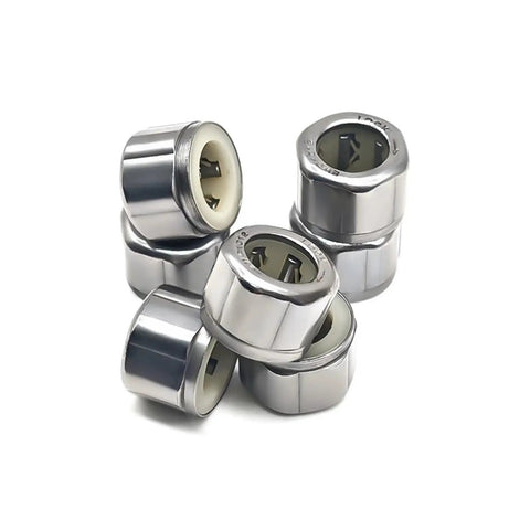 Five Pack One Way Needle Roller Bearings 10X16X12Mm Pre Lubricated lightweight steel bearings for smooth hydraulic applications.