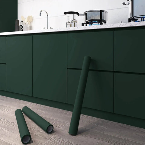 Emerald Dark Skin Peel And Stick Wallpaper Self Adhesive Wall Covering near kitchen cabinets