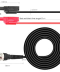 Digital Multimeter And Oscilloscope Kit With BNC To Dual 4mm Stackable Shrouded Banana Plug Probes And 100cm Test Leads Cable