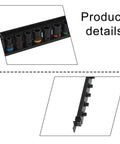 Must Have 10 Pc Chrome Vanadium Impact Socket Set for Heavy Duty Jobs with Swivel Heads Plus 96 Inch Extension Bar And Full Size Drive Ranging From 10mm To 24mm For Every Garage Task, black color-coded sockets on rack