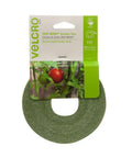 One Wrap Garden Ties For Plants And Staking Reusable Adjustable Plant Supports With Gentle Non Slip Grip Cut To Length Forty Five Foot Roll One Half Inch Green Keeps Flowers Staked No Sweat Growing Strong packaging