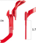 Replacement Cyclone Release Clip And Canister Release Button For Dyson DC Series Vacuums DC41 DC43 DC55 DC65, red plastic, size shown