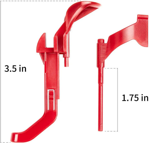 Replacement Cyclone Release Clip And Canister Release Button For Dyson DC Series Vacuums DC41 DC43 DC55 DC65, red plastic, size shown