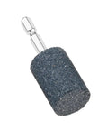 Single aluminum oxide grinding stone with 1/4in hex shank for electric rotary tools, part of Ten Piece 25mm Aluminum Oxide Mounted Grinding Stones With Quarter Inch Hex Shank For Electric Rotary Tools And Drill Grinders Built Tough For Metal Wood And Plastic Finishing And Shaping.