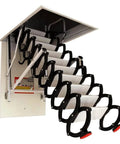 Built Tough Electric Attic Ladder Delivers Slick Retractable Performance With Smooth Telescoping Action open ceiling access.