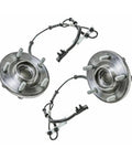 Image of 2 Piece Front Wheel Hub And Bearing Assembly Set for Chrysler Town And Country Grand Caravan Routan CV 2012 2015 2008 2019 2009 2014 Front Left And Right Replacement.
