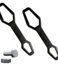 Two Pack Multi Functional Adjustable Wrench 6 Inch Universal Gear Style Self Adjusting Spanner for Home Repairs and Workshop