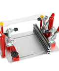 Top view of Pro Grade Coping Sled For Router Table Aluminum Rail Guide For Tenoning And Lap Joints Safety Pushing Clamp