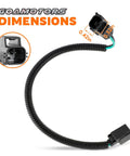 Side Marker Light Wiring Harness For Jeep Wrangler 2007 2018 LH Or RH Passenger Or Driver Side Pigtail Replacement dimensions